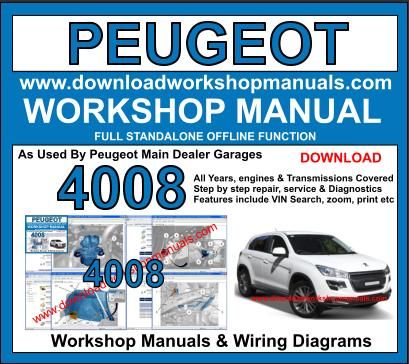 Peugeot 4008 workshop service repair manual